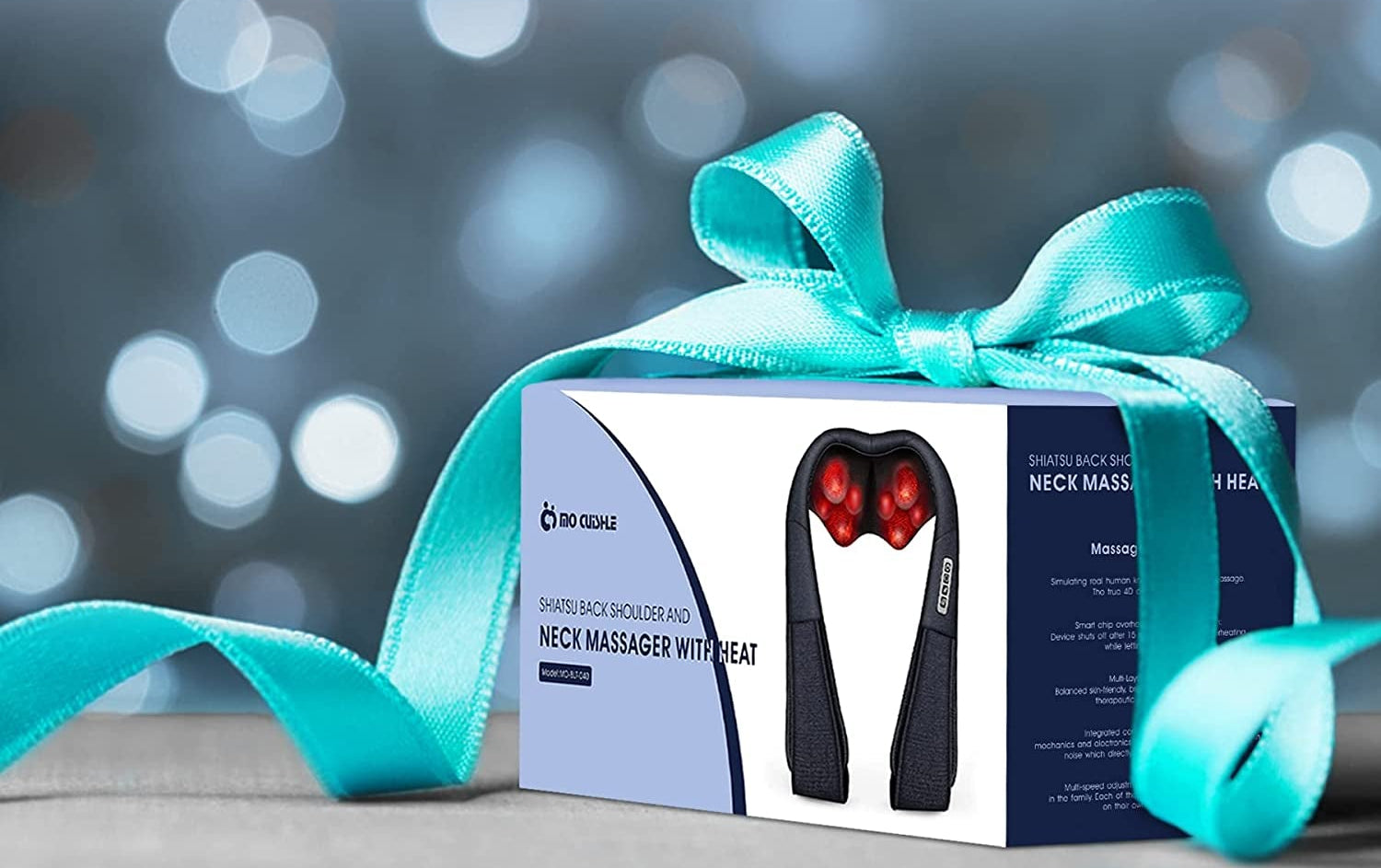 Shiatsu Back Shoulder and Neck Massager with Heat, Electric Deep Tissue 4D Kneading Massage, Best Gifts for Women Men Mom Dad, Fathers Day, Mothers Day, Christmas Gifts